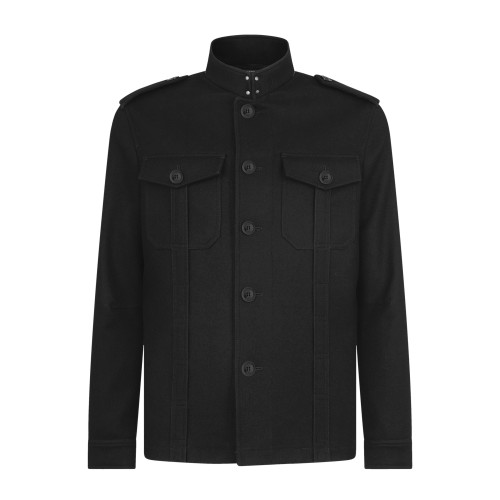 NIGO Tom Ford Men's Autumn and Winter Solid Color Standing Lapel Single Breasted Wool Long Sleeve Jacket #nigo74378