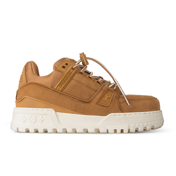 NIGO Louis Vuitton LV TRAINER Men's and Women's Little Chubby Leather Lace-Up Low Top Board Shoes #nigo74385