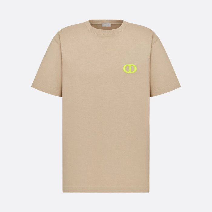 NIGO Dior Men's Summer Logo Embroidery Loose Solid Color Round Neck Cotton Short Sleeve T-Shirt #nigo74449