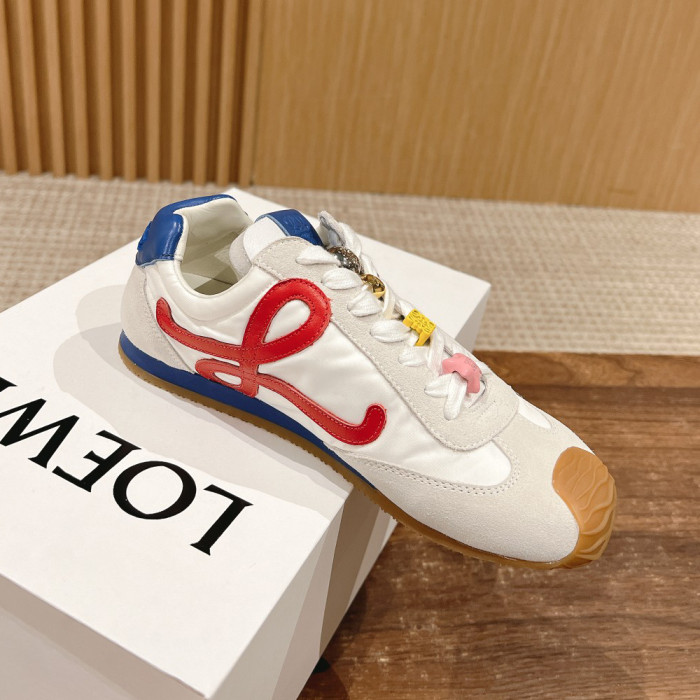 NIGO Loewe Ballet Runner 2.0 Men's and Women's All Season Solid Color Nylon And Suede Smooth Sneakers Casual Low Top Shoes #nigo74429