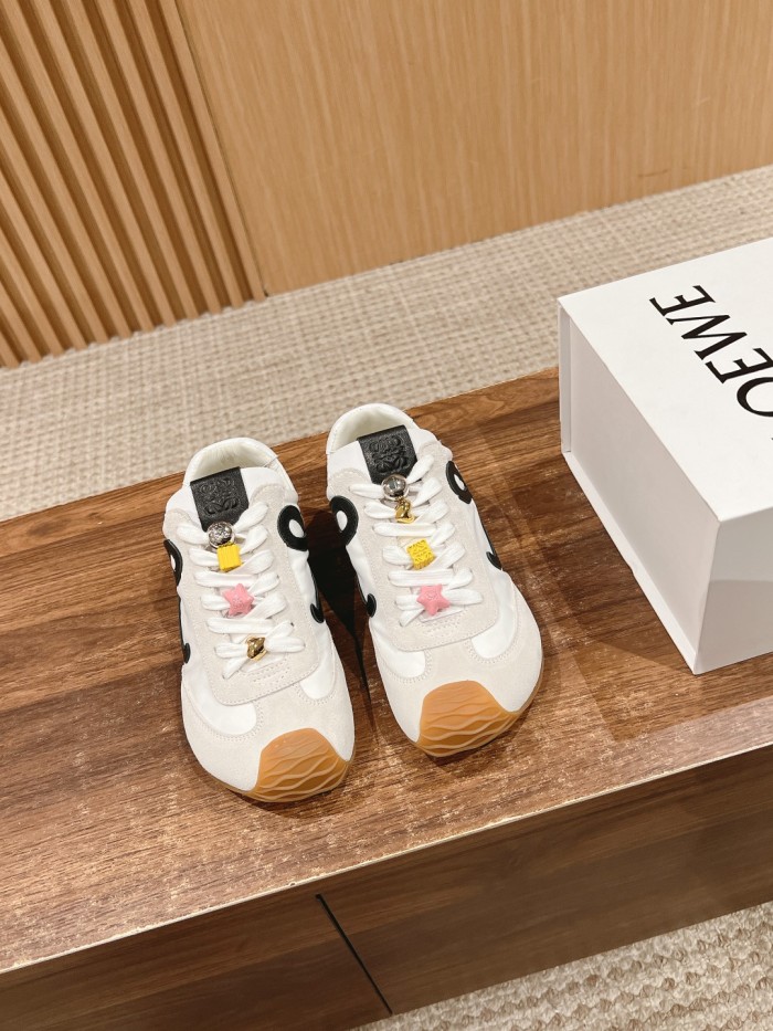 NIGO Loewe Ballet Runner 2.0 Men's and Women's All Season Solid Color Nylon And Suede Smooth Sneakers Casual Low Top Shoes #nigo74429