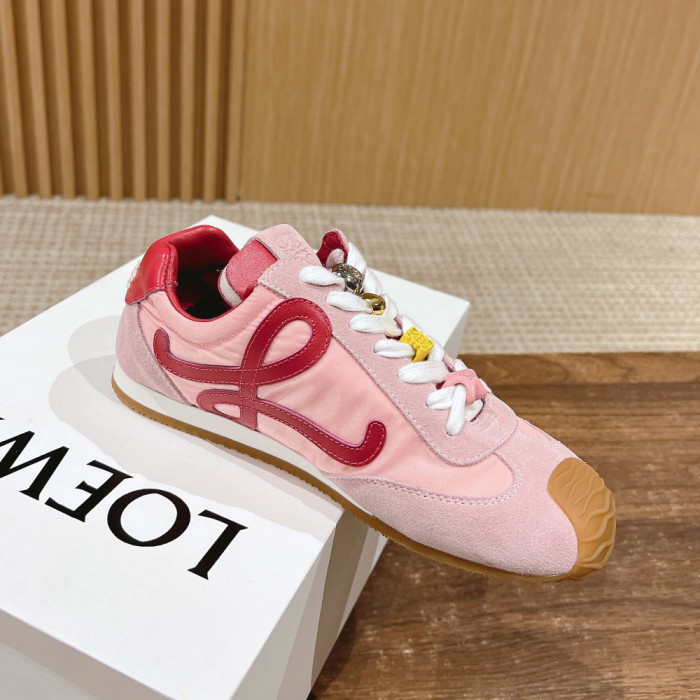 NIGO Loewe Ballet Runner 2.0 Men's and Women's All Season Solid Color Nylon And Suede Smooth Sneakers Casual Low Top Shoes #nigo74429