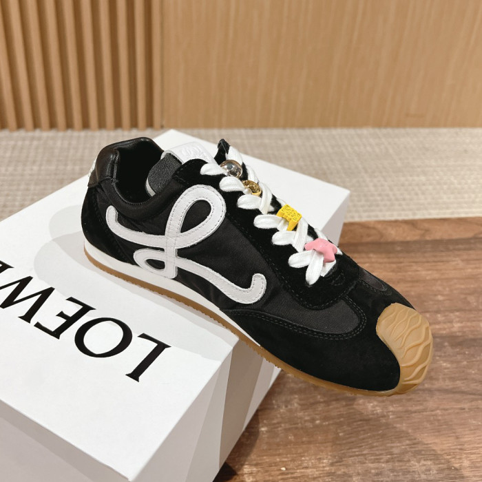 NIGO Loewe Ballet Runner 2.0 Men's and Women's All Season Solid Color Nylon And Suede Smooth Sneakers Casual Low Top Shoes #nigo74429