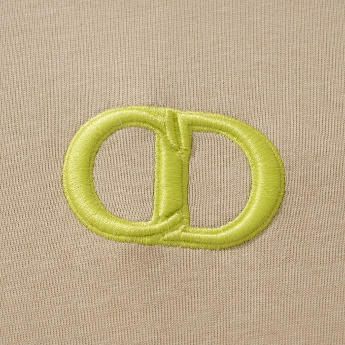 NIGO Dior Men's Summer Logo Embroidery Loose Solid Color Round Neck Cotton Short Sleeve T-Shirt #nigo74449