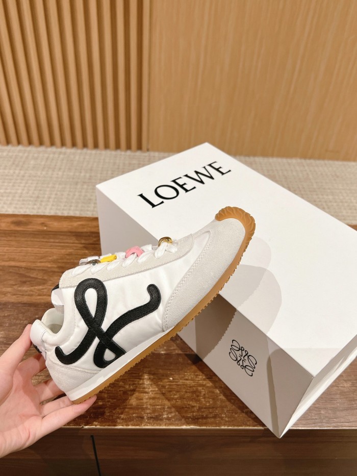 NIGO Loewe Ballet Runner 2.0 Men's and Women's All Season Solid Color Nylon And Suede Smooth Sneakers Casual Low Top Shoes #nigo74429