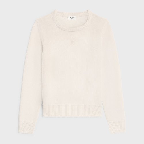 NIGO Celine Women's Spring And Summer Solid Color Round Neck Cashmere Knit Sweater #nigo74482