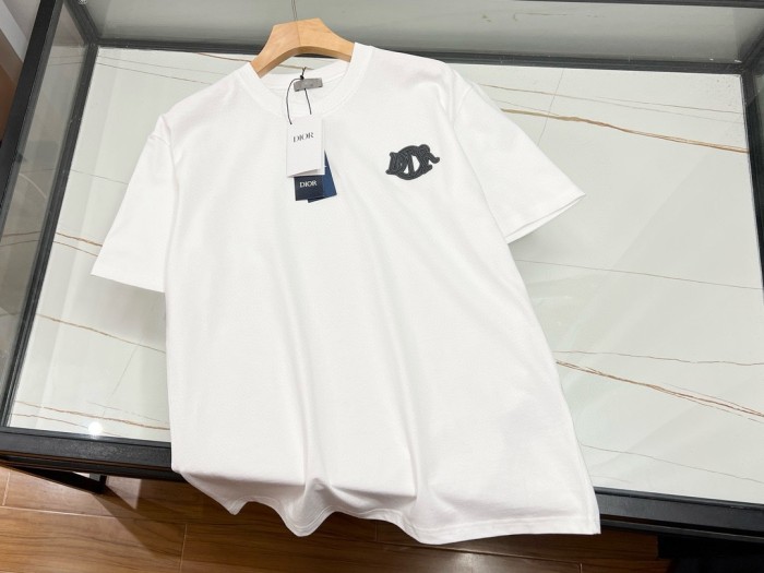 NIGO Dior Men's Summer Dior Charm Solid Color Cotton Round Neck Loose Short Sleeve T-Shirt #nigo71759