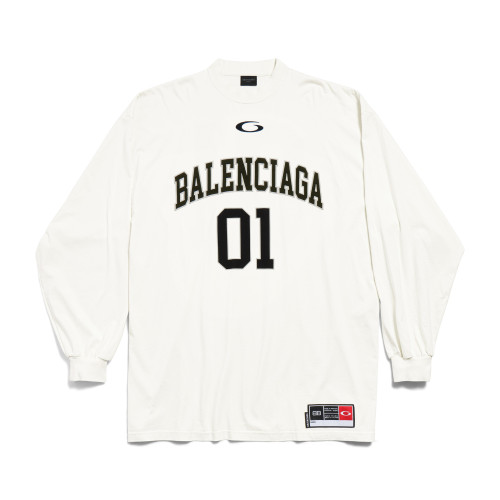 NIGO Balenciaga Men's Summer Letter Logo Print Round Neck Regular Fit Long Sleeve T-Shirt #nigo74596