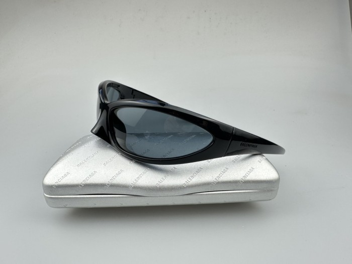 NIGO Balenciaga Men's And Women's Solid Color Temples Engraved Letters Printed Round Sunglasses Eyeglasses Glasses #nigo74876