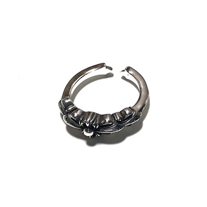NIGO Chrome Hearts Men's Women's Fashion Vintage Crucifix Flower Delicate Opening Ring Casual Jewelry #nigo71818