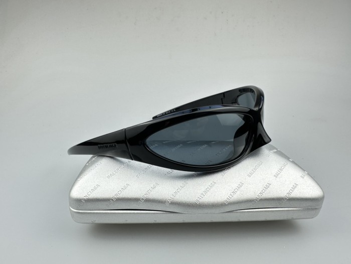NIGO Balenciaga Men's And Women's Solid Color Temples Engraved Letters Printed Round Sunglasses Eyeglasses Glasses #nigo74876