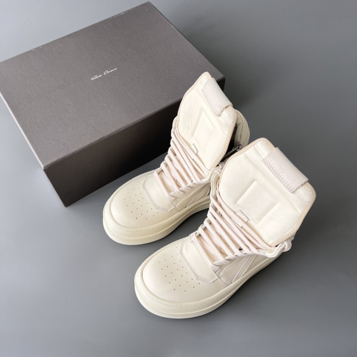 NIGO Rick Owens Men's And Women's Trend Models Inverted Triangle Thick Bottom Heightening High-top Shoes Autumn And Winter New Lace-up Boots Ngvp #nigo9861