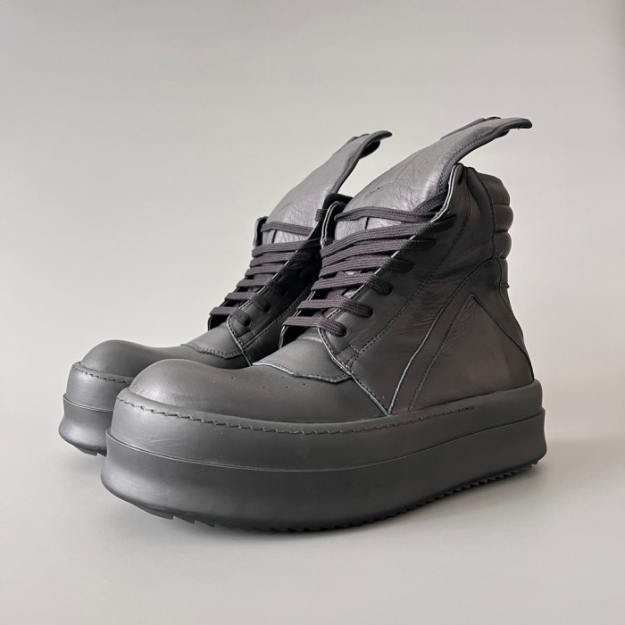 NIGO Rick Owens Men's And Women's Trend Models Inverted Triangle Thick Bottom Heightening High-top Shoes Autumn And Winter New Lace-up Boots Ngvp #nigo9861