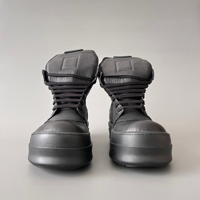 NIGO Rick Owens Men's And Women's Trend Models Inverted Triangle Thick Bottom Heightening High-top Shoes Autumn And Winter New Lace-up Boots Ngvp #nigo9861