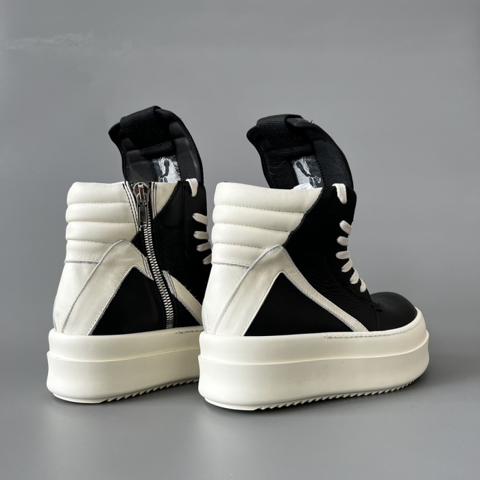 NIGO Rick Owens Men's And Women's Trend Models Inverted Triangle Thick Bottom Heightening High-top Shoes Autumn And Winter New Lace-up Boots Ngvp #nigo9861