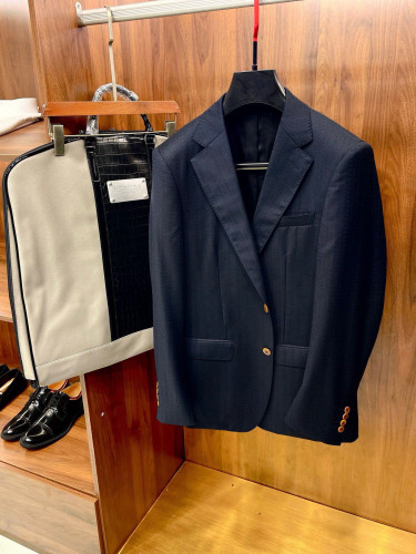 NIGO Hermes Men's Spring And Fall Lapel Single-Breasted Solid Color Jacquard Wool Blend Long-Sleeved Blazer Jacket Casual Pants Ngvp #nigo9891
