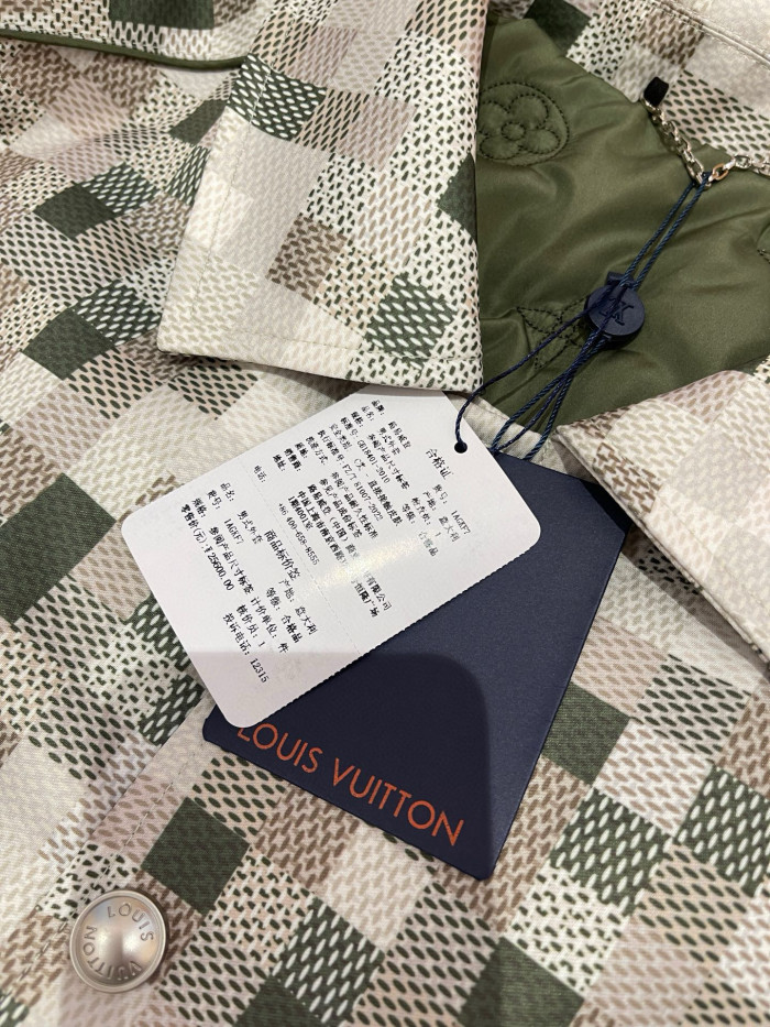 NIGO Louis Vuitton ﻿ Men's Spring Graphic Coach Jacket Jacquard Drawstring Hem Long Sleeve Single Breasted Coat #nigo71876