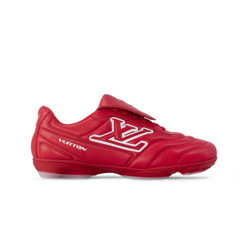 NIGO Louis Vuitton Footprint Men's and Women's Solid Color Leather Round Toe Lace Up Low Top Sneakers Shoes #nigo75533