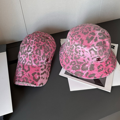NIGO Chanel Women's Men's Pink Leopard Spot Hat Fashion Casual Trend High Street Baseball Cap Hundred Caps Accessories #nigo81124
