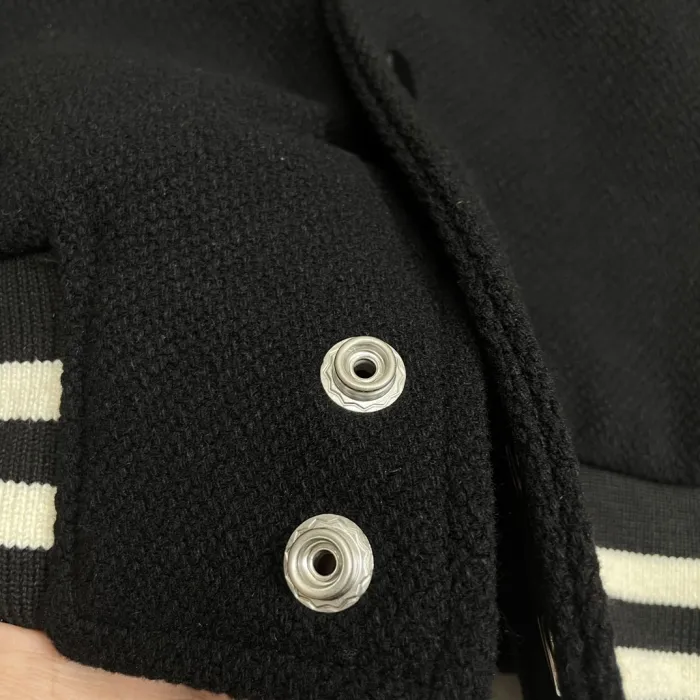 NIGO Celine Men's Spring & Autumn Colorblocking Single Breasted Textured Wool Baseball Coat Long Sleeve Jacket Ngvp #nigo1251