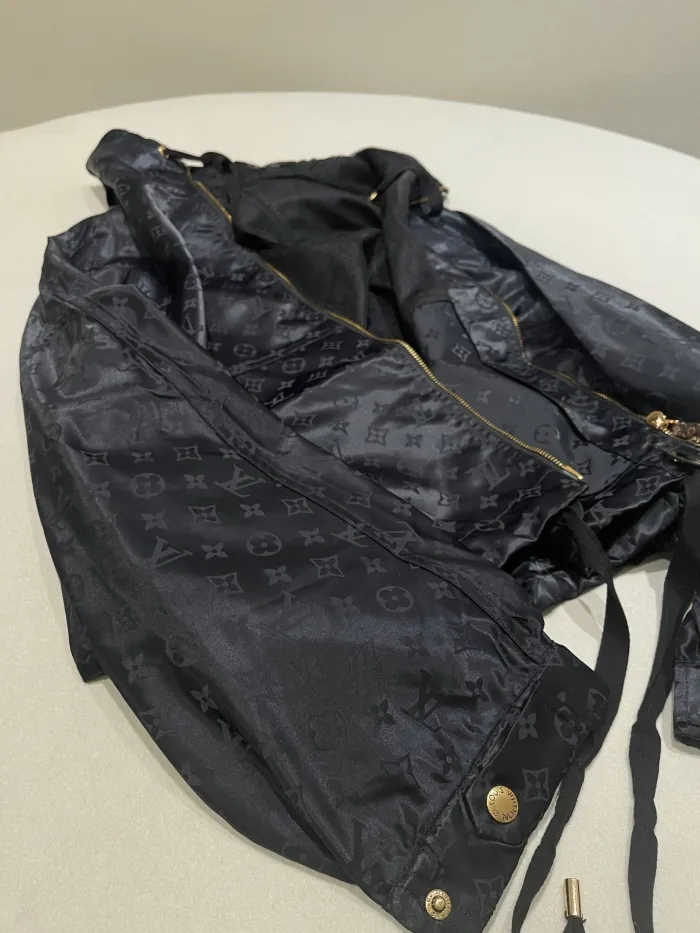 NIGO Louis Vuitton Women's Spring/Summer Solid Color Logo Pattern Printed Zipper Long Sleeve Hooded Jacket #nigo75921
