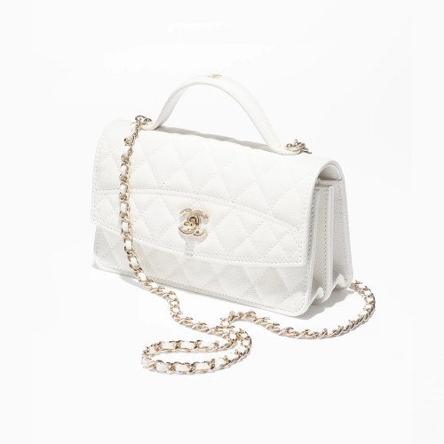 NIGO Chanel Chain Clutch Grain Embossed Calfskin With Gold Metal Logo Shoulder Crossbody Bag Fashion Temperament Pure Colour Spring Summer Bags AP4402Y #nigo81133