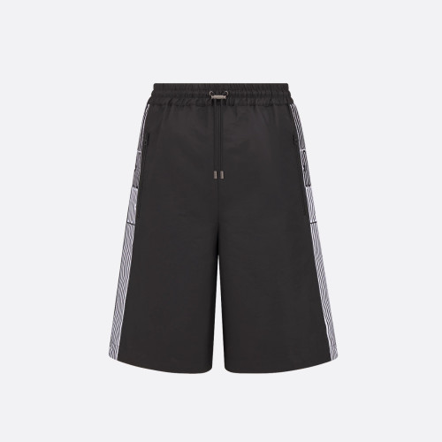 NIGO Dior Men's And Women's Summer Solid Color Casual Mid Waist Tie Loose Shorts #nigo76144