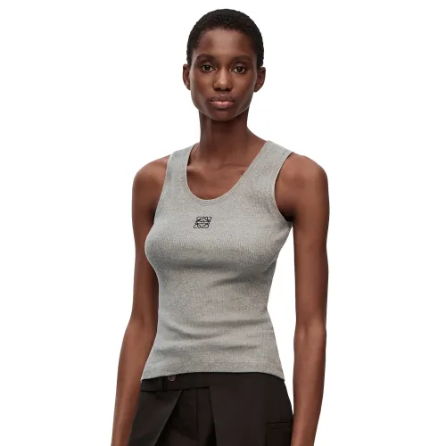 NIGO Loewe Women's Summer Solid Color Embroidered Logo Sleeveless Camisole Tank Top Vest (Please contact customer service for size selection) #nigo76367