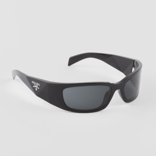 NIGO Prada Women's Logo Solid Color Acetate Irregular Shape Sunglasses Eyeglasses Glasses #nigo76399