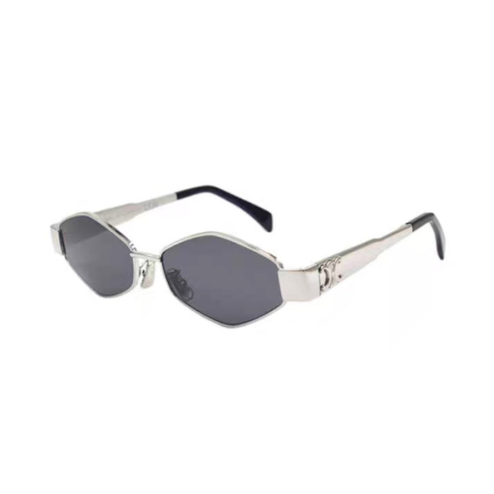 NIGO Celine Men's Women's Triomphe Metal 02 Logo Irregular Solid Color Sunglasses Eyeglasses Glasses #nigo81167
