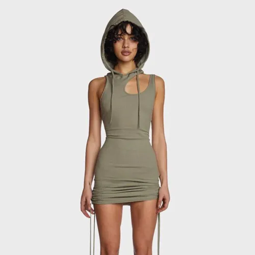 NIGO Dolls Kill Darker Wavs Sleeveless Hooded Dress Ngvp #nigo6132