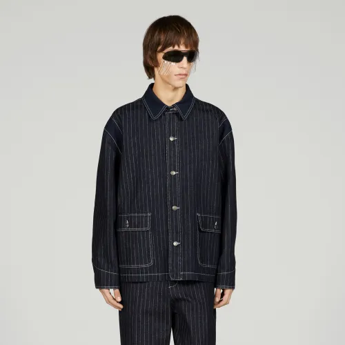 Gucci Pinstripe Denim Jacket Ngvp #nigo6363