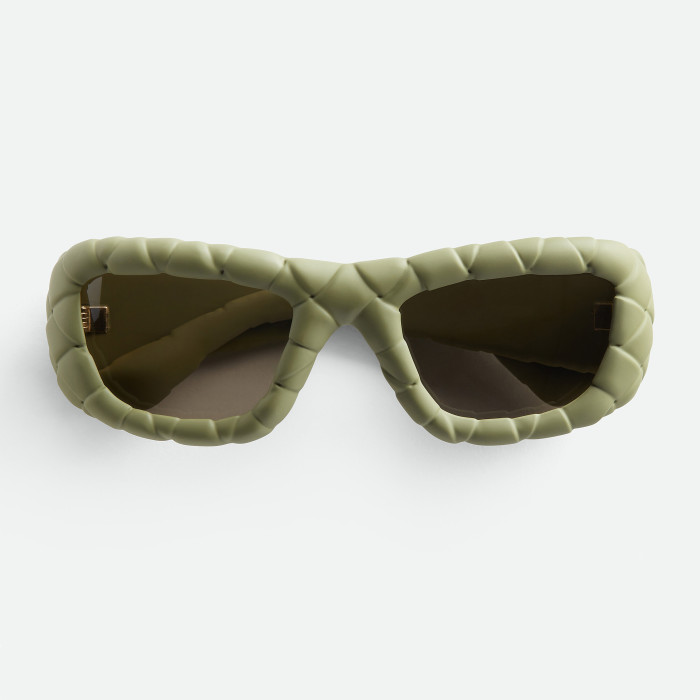 NIGO Bottega Veneta  Intrecciato Braided Rectangular Sunglasses Women's Men's Fashion Trend Solid Colour Sunglasses Eyeglasses Glasses Ngvp #nigo1574