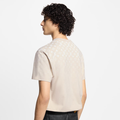 NIGO Louis Vuitton Men's Summer Solid Color Gradient Print Round Neck Cotton Short Sleeve T-Shirt #nigo76576