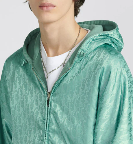 NIGO DIOR Men's Spring Autumn Solid Colour Letter Printed Reversible Wearable Zip Hooded Long Sleeve Jacket #nigo76629