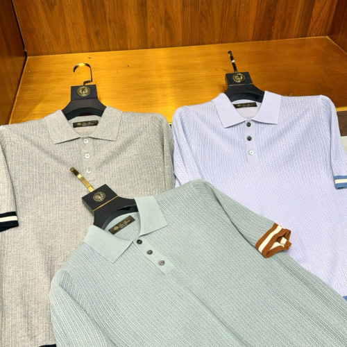 NIGO Loro Piana Men's Summer Lapel Polo Shirt Striped Colour Blocking Short Sleeve Trend Casual Comfortable T-Shirt Shirt Ngvp #nigo1578