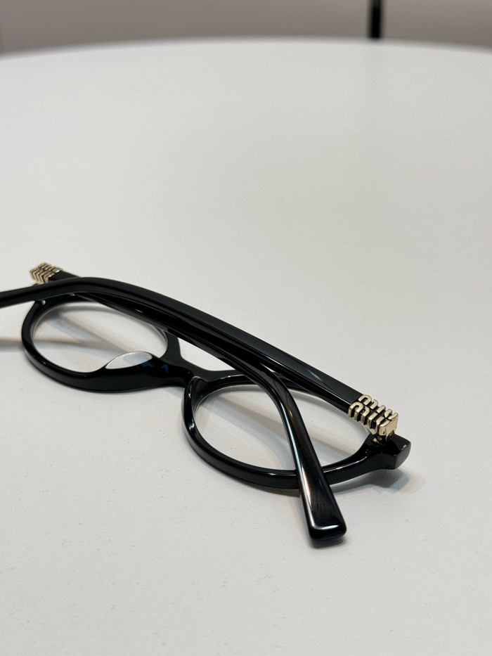 NIGO MiuMiu Miu Regard Men's and Women's Solid Colour Round Sunglasses Flat Sunglasses Glasses #nigo76656