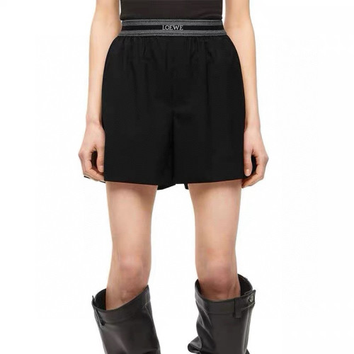 NIGO Loewe Women's Summer Solid Colour Mid Waist Loose Straight Casual Shorts #nigo76759