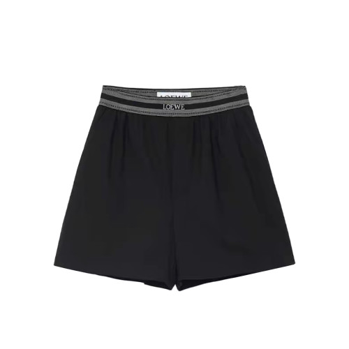 NIGO Loewe Women's Summer Solid Colour Mid Waist Loose Straight Casual Shorts #nigo76759