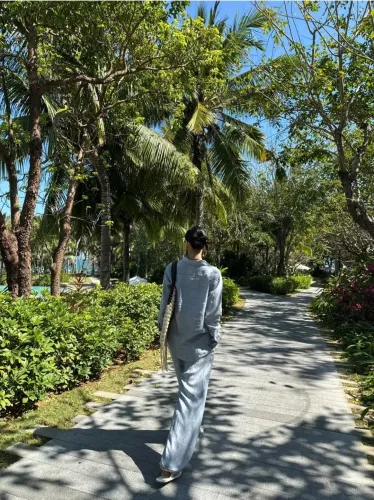 NIGO Loro Piana Women's Spring And Summer Straight Linen Pants Fashion Casual Straight Wide Leg Comfortable Drawstring Trousers Ngvp #nigo1613