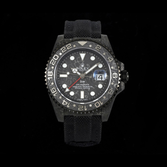 NIGO DIW Rolex GMT-Master ll V3 Men's Colour Block Automatic Cotton and Linen Strap Mechanical Watch #nigo76778