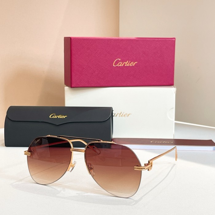 NIGO Cartier PREMIÈRE DE CARTIER Men's Women's Aviator Style Solid Color Sunglasses Fashion Accessories Ngvp #nigo1556