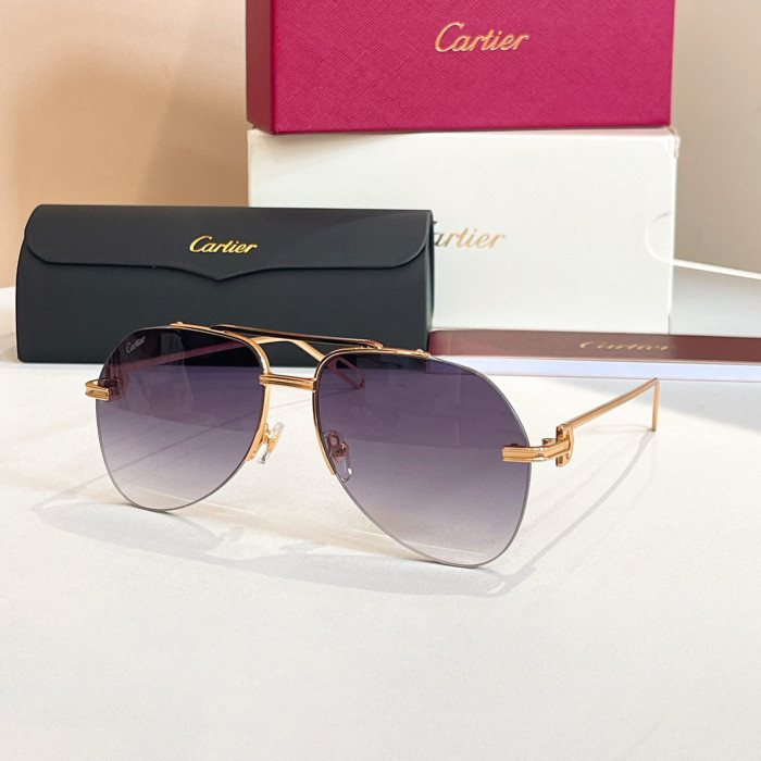 NIGO Cartier PREMIÈRE DE CARTIER Men's Women's Aviator Style Solid Color Sunglasses Fashion Accessories Ngvp #nigo1556