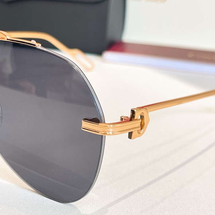 NIGO Cartier PREMIÈRE DE CARTIER Men's Women's Aviator Style Solid Color Sunglasses Fashion Accessories Ngvp #nigo1556
