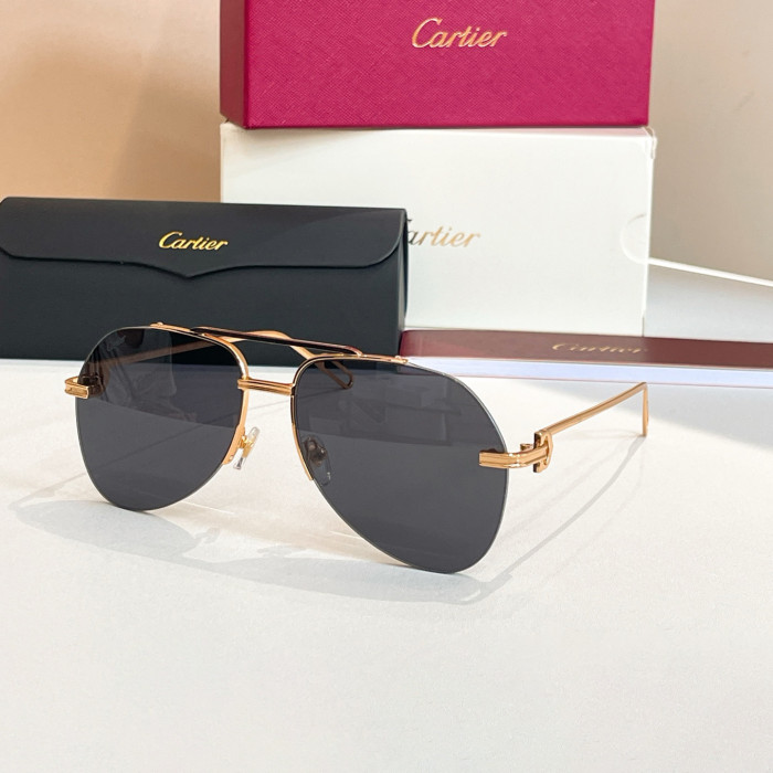NIGO Cartier PREMIÈRE DE CARTIER Men's Women's Aviator Style Solid Color Sunglasses Fashion Accessories Ngvp #nigo1556