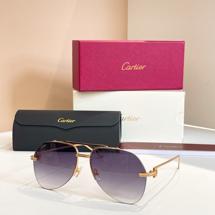 NIGO Cartier PREMIÈRE DE CARTIER Men's Women's Aviator Style Solid Color Sunglasses Fashion Accessories Ngvp #nigo1556