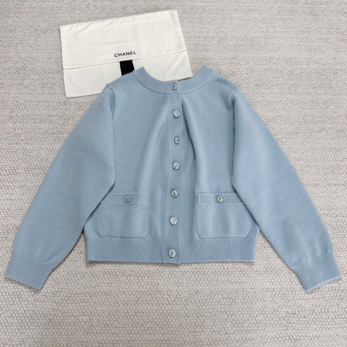 NIGO Chanel Women's Spring And Autumn Single-Breasted Solid Color Round Neck Long-Sleeved Cashmere Knit Cardigan Ngvp #nigo1653