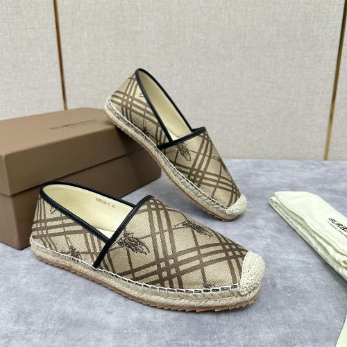 NIGO Burberry Men's Spring Summer Check Print Mews Cotton Woven Loafers Shoes #nigo76884