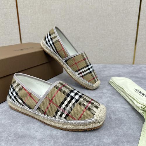 NIGO Burberry Men's Spring Summer Check Print Mews Cotton Woven Loafers Shoes #nigo76884