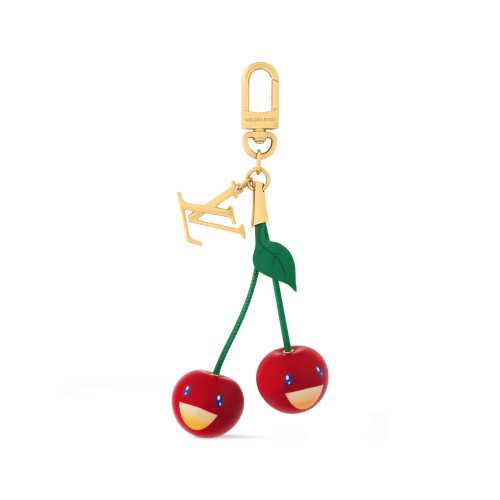NIGO Louis Vuitton LV x TM LV Cerise Women's Cherry-shaped Golden Key Chain Bag Accessory #nigo77297